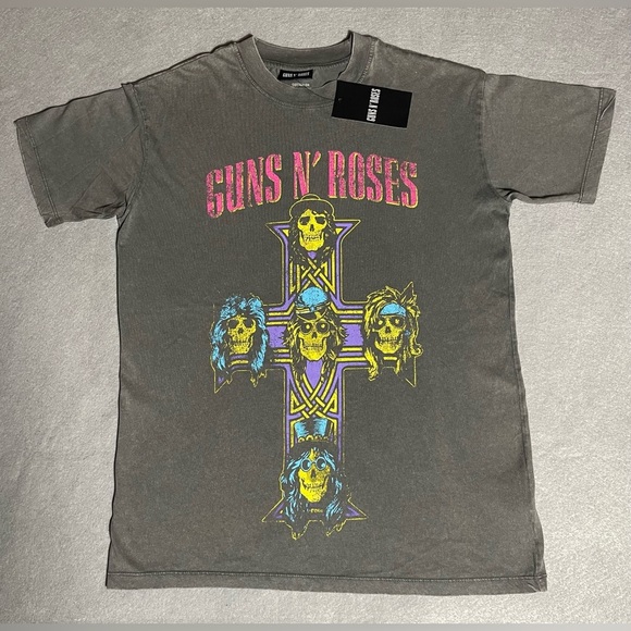 Guns N’ Roses Tops - Guns N’ Roses T-Shirt Gray Size XXS Relaxed Boyfriend Tee